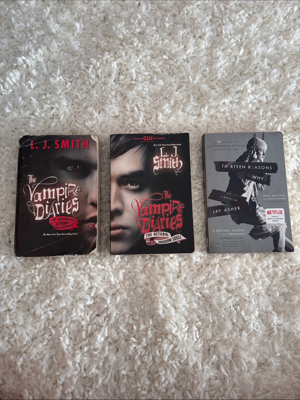 The Vampire Diaries & Thirteen Reasons Why Paperback Book Set